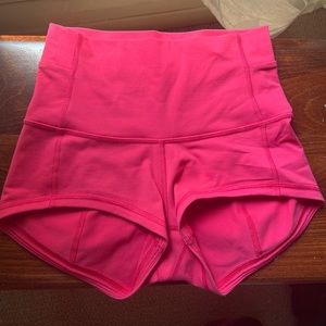LULULEMON 2” inseam very high waisted shorts